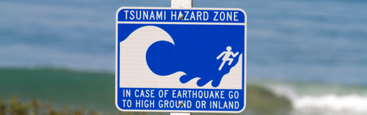 Cum Tsunami warning sign