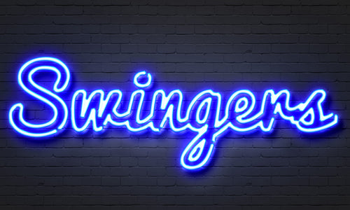 Swingers club neon sign
