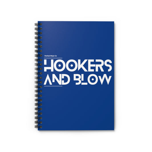 Juucie's Hookers and Blow Spiral Notebook - Ruled Line - Juucie